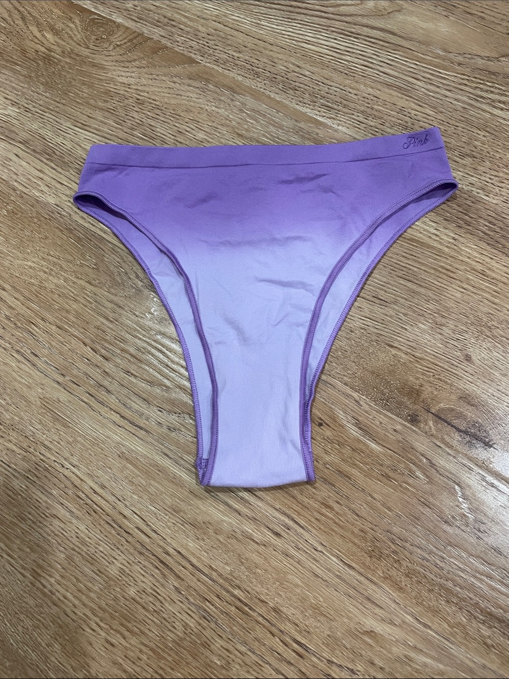 PINK Victoria's Secret Lavender Ombre High-Cut Bikini Bottoms